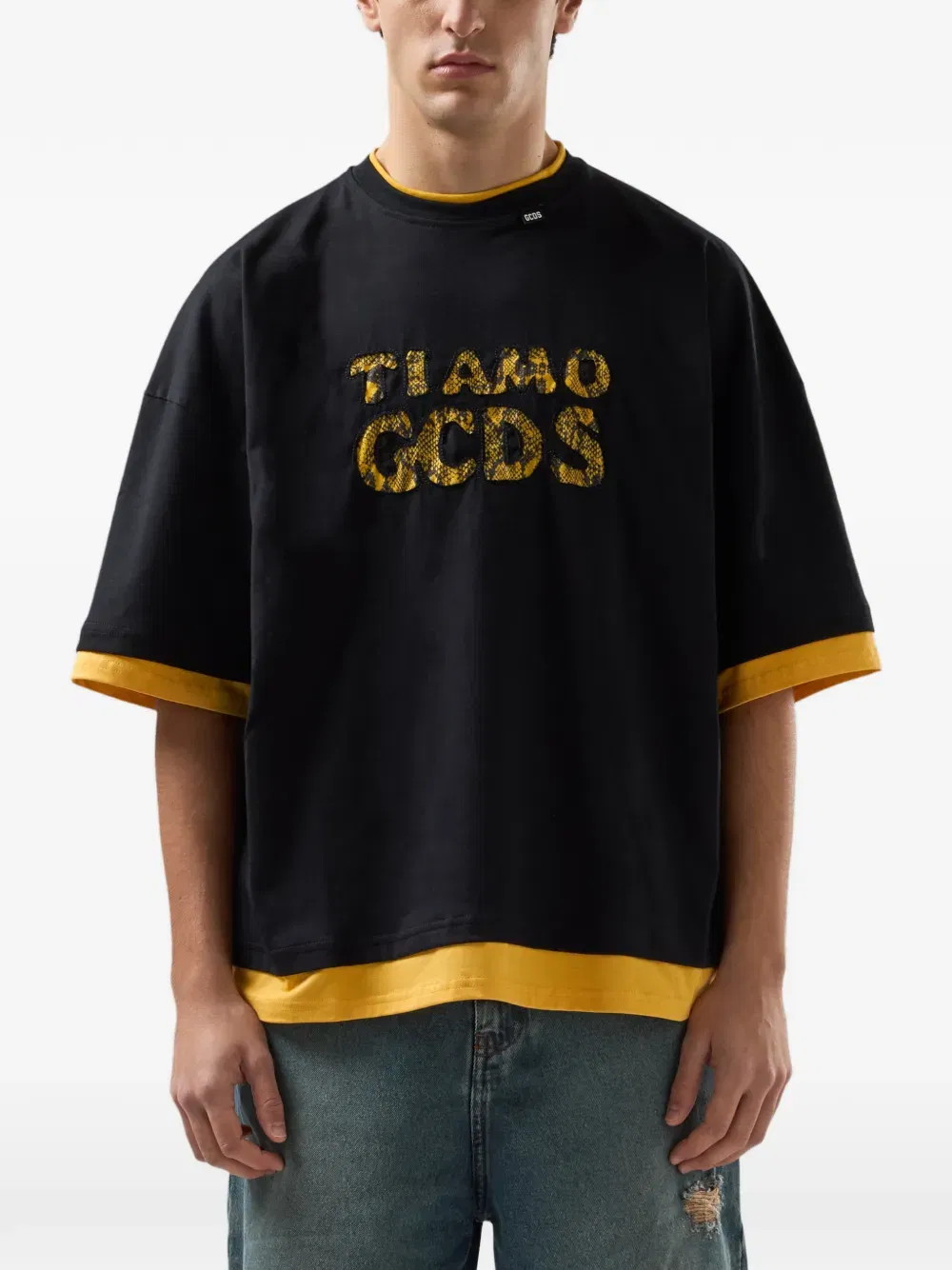 short-sleeve logo-lettering T-Shirt