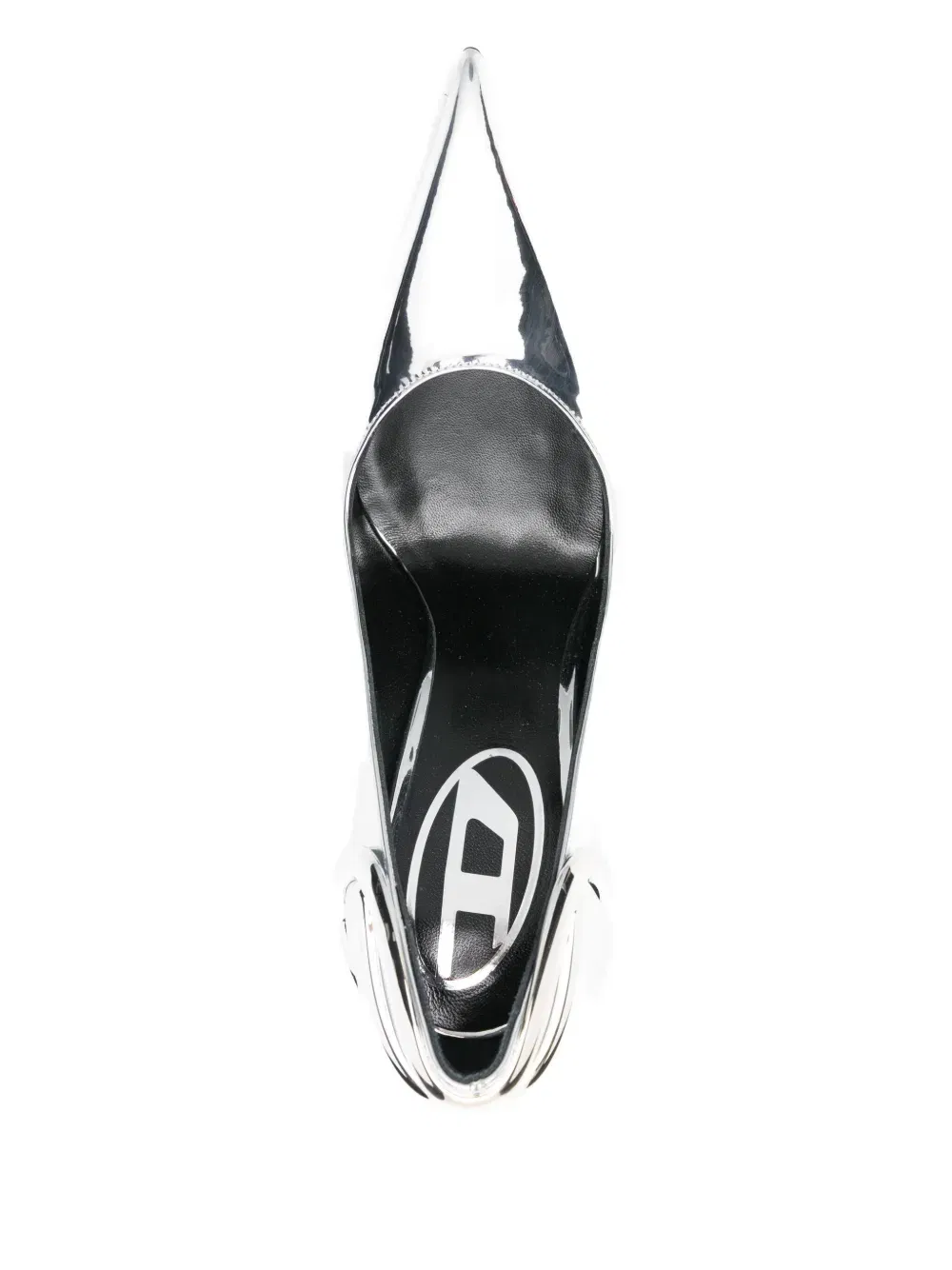 105mm pointed toe logo pumps