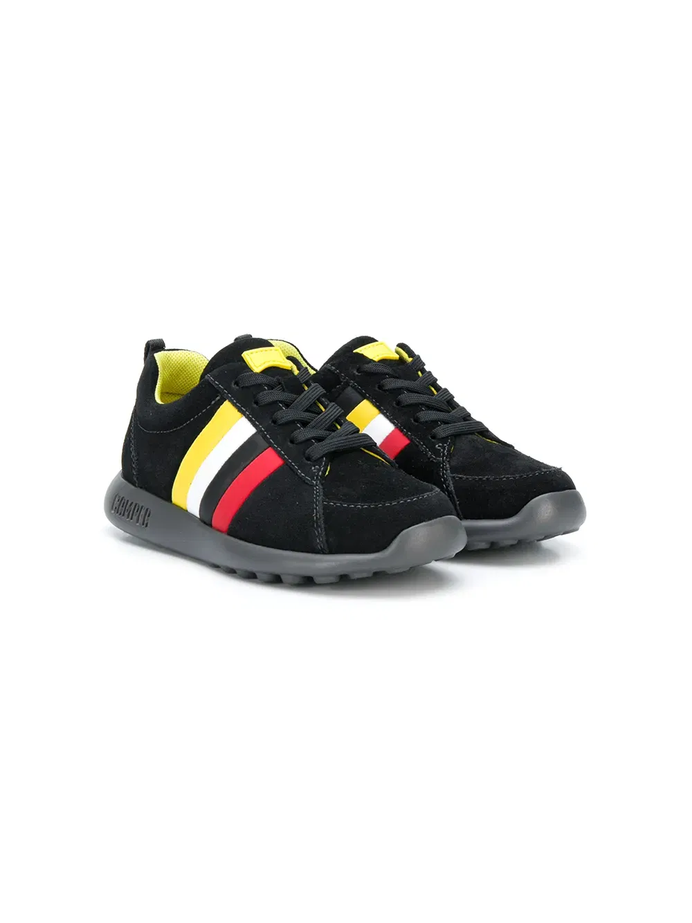 striped lace-up sneakers