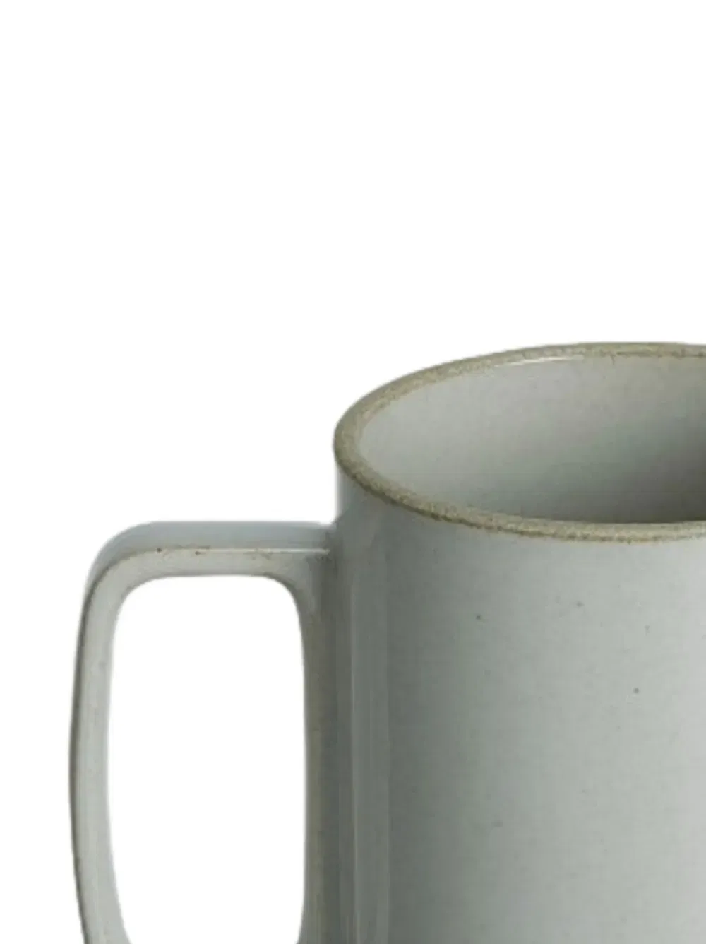 side-handle porcelain mug