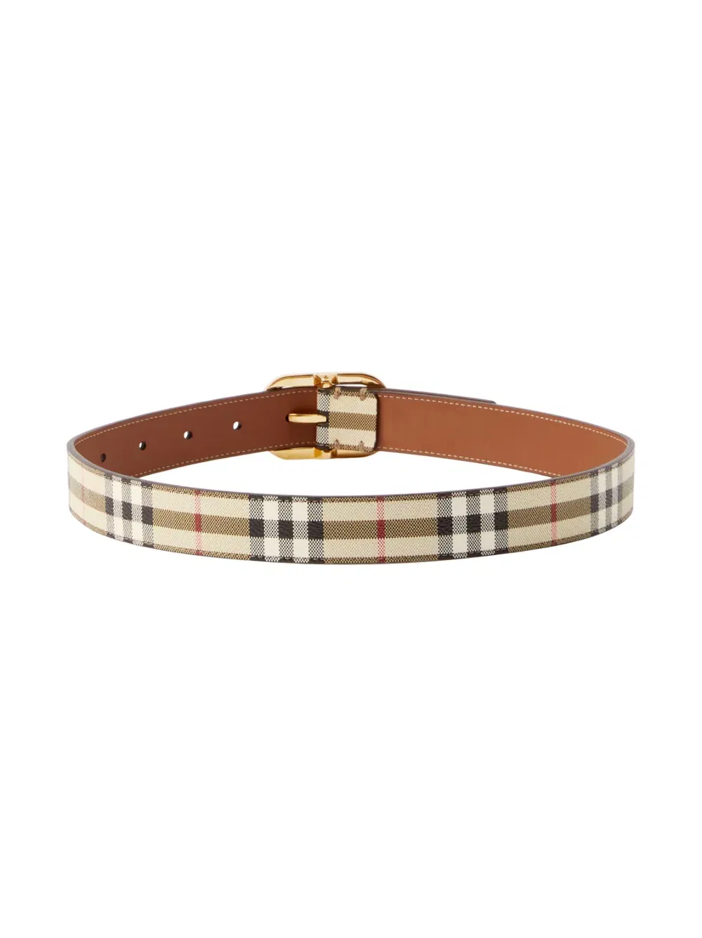 Vintage Check leather belt