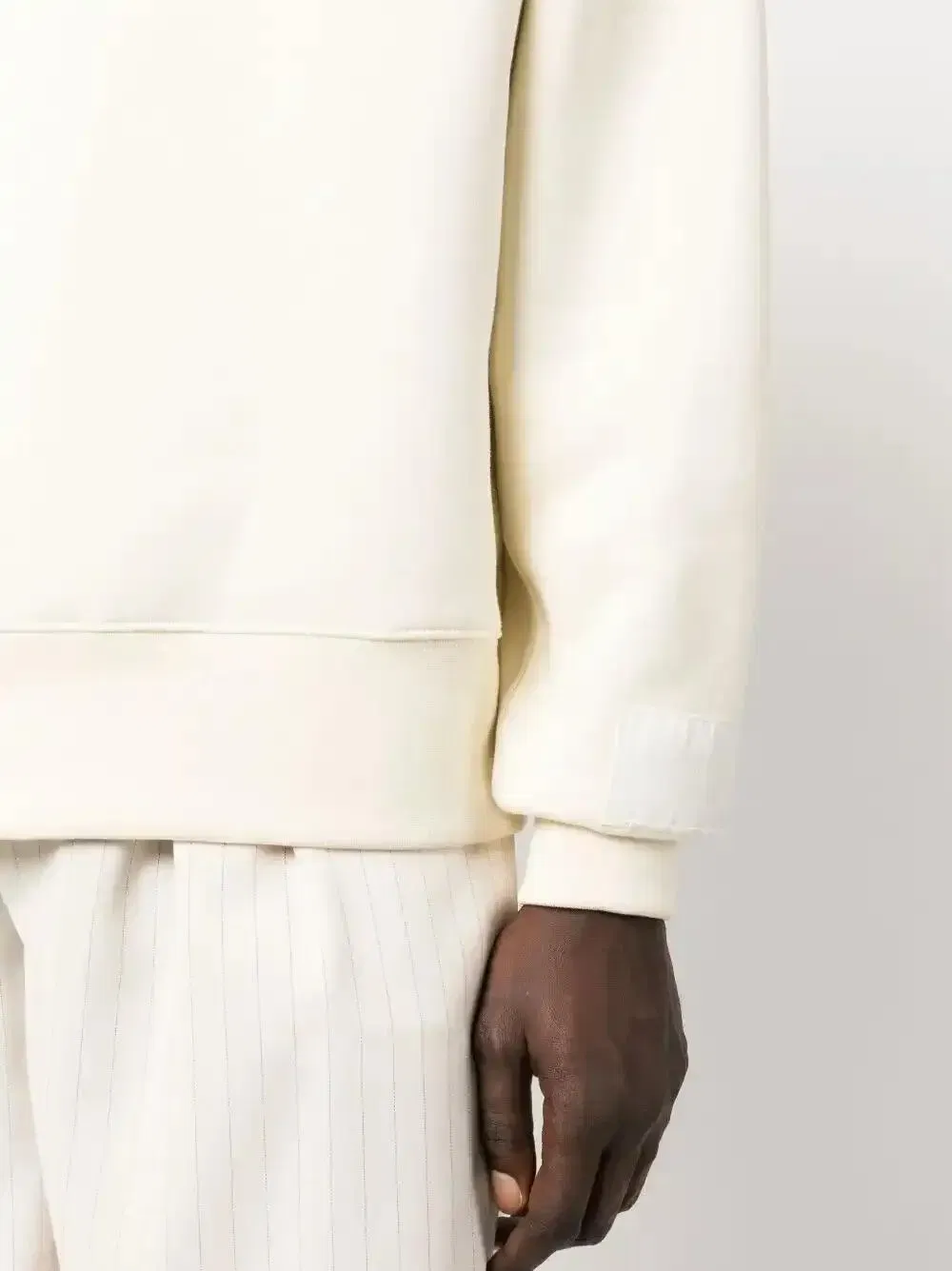 logo-embroidered patch sweatshirt
