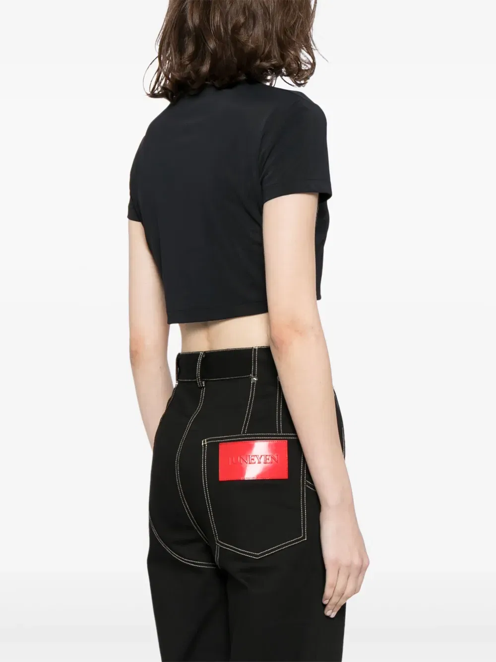 1990-2000s CC-embroidered cropped T-Shirt