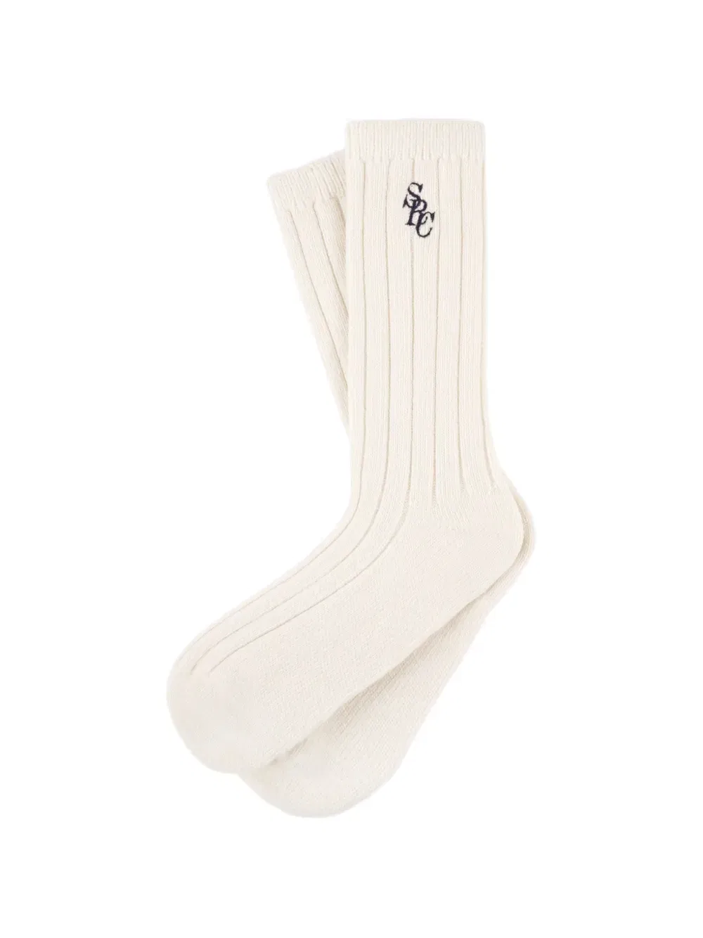 SRC embroidered ribbed socks