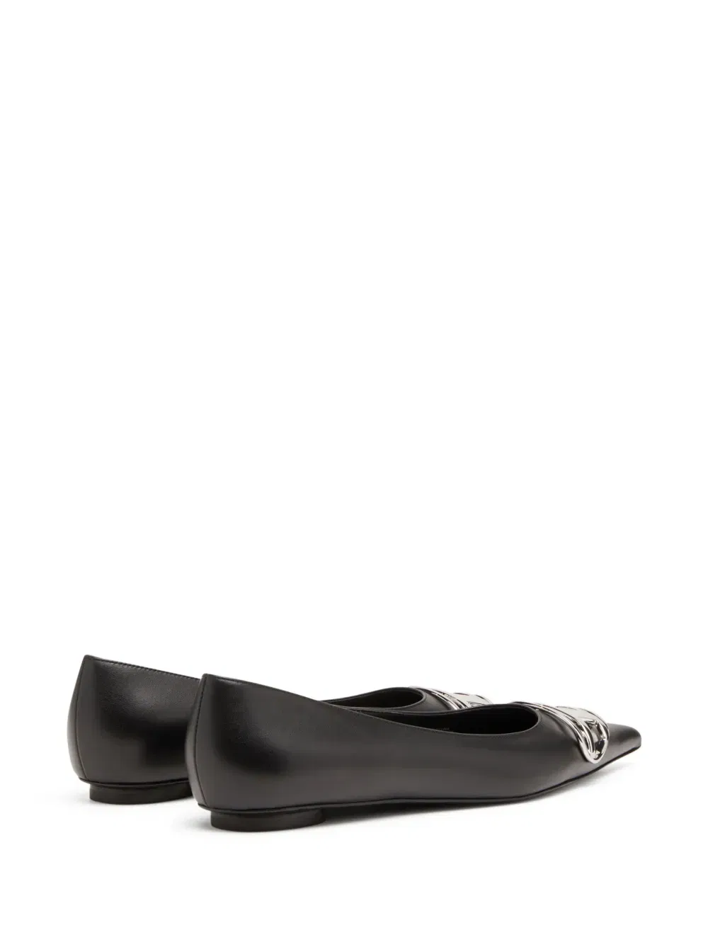 D-venus leather ballerina shoes