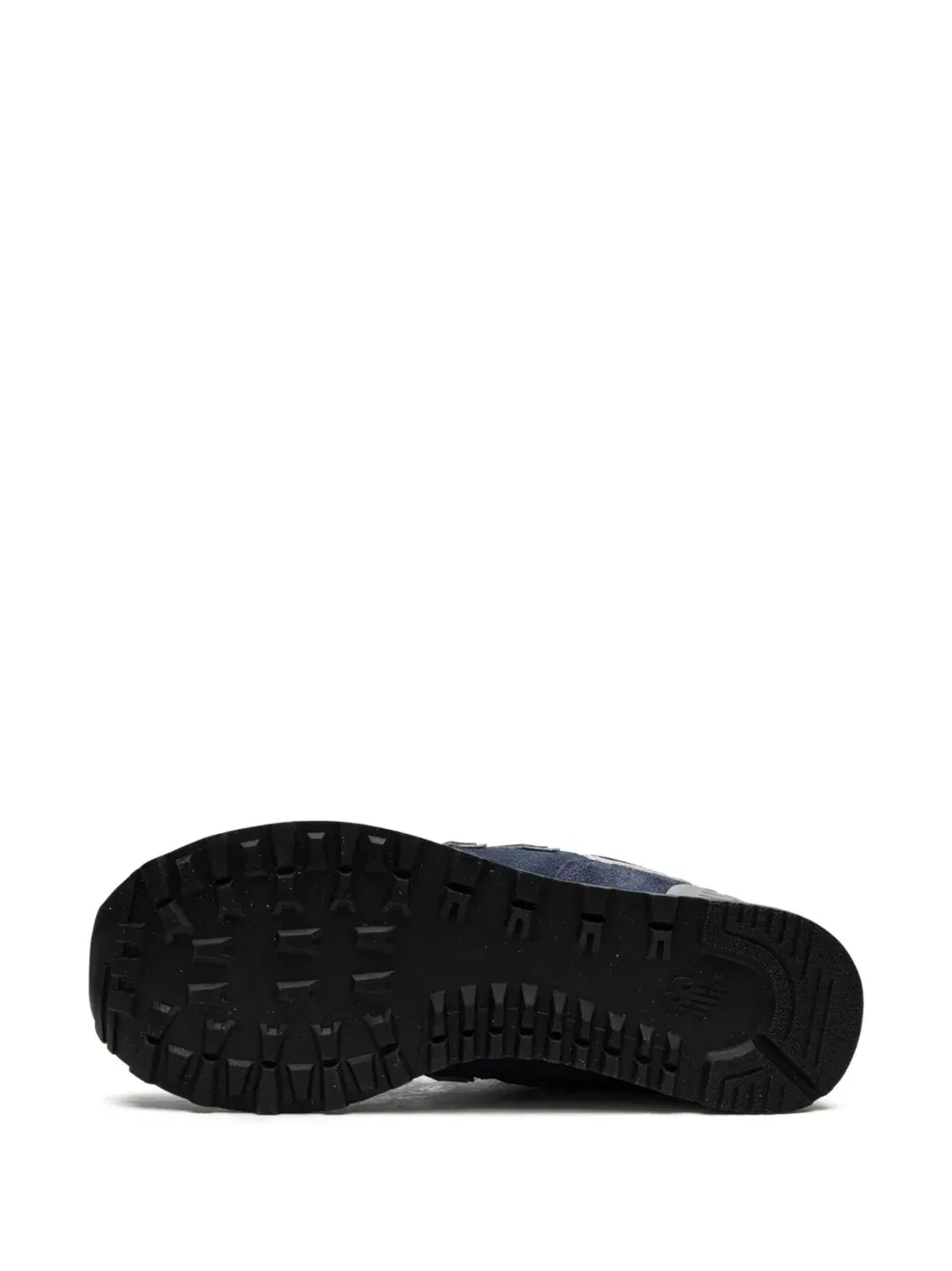 574 logo-patch suede sneakers