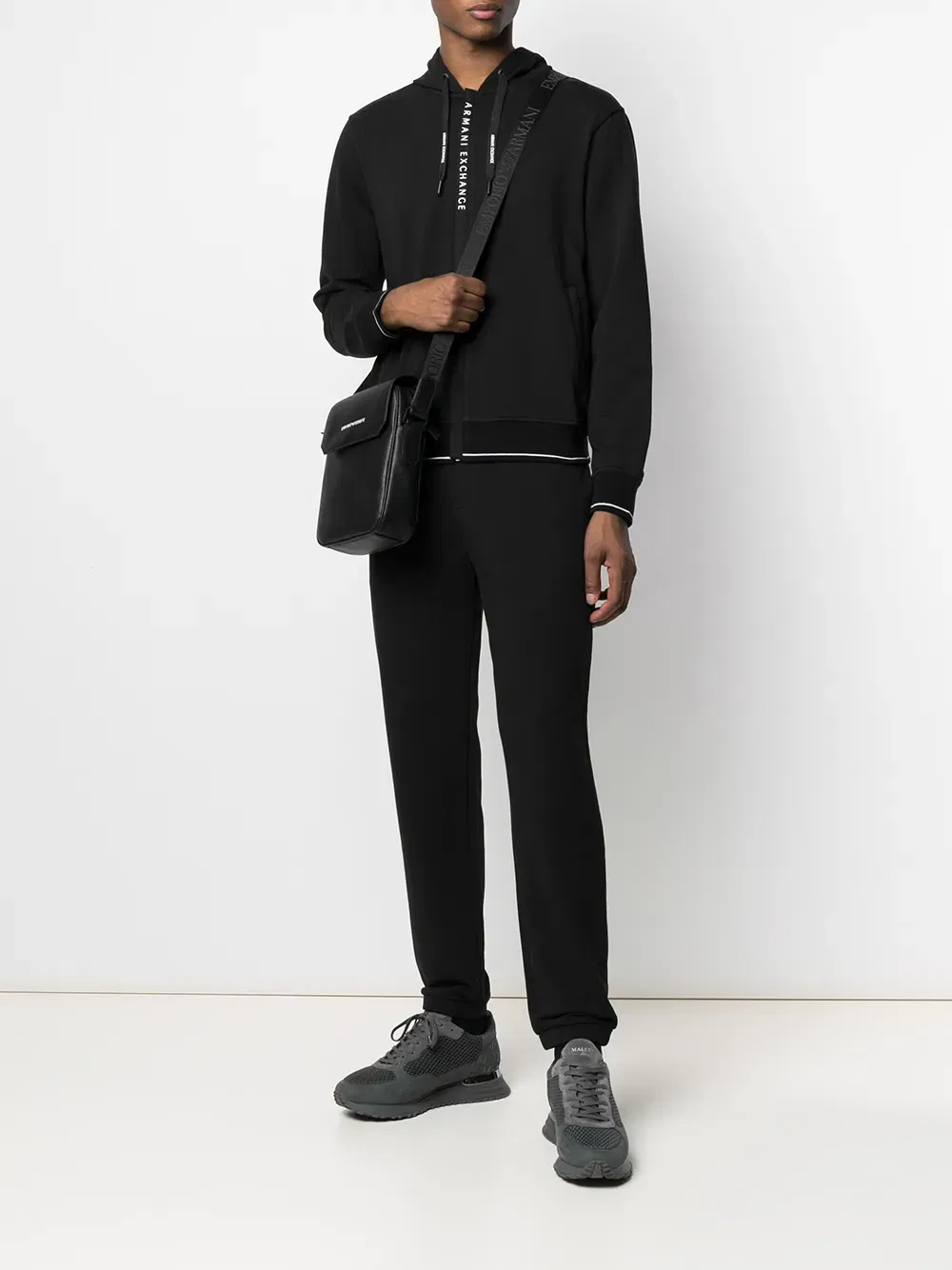 ribbed-edge track trousers