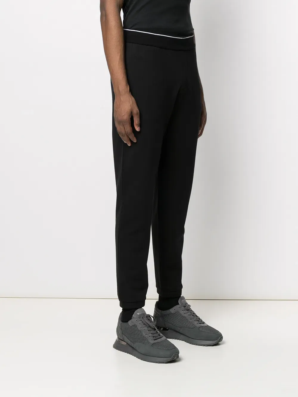 ribbed-edge track trousers