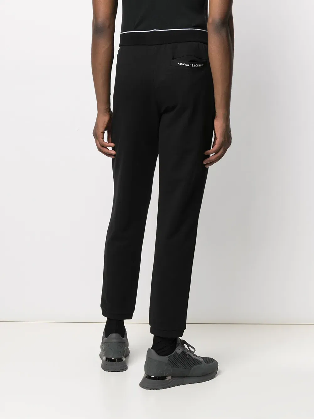ribbed-edge track trousers