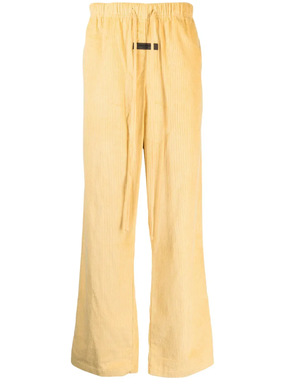 drawstring corduroy track pants