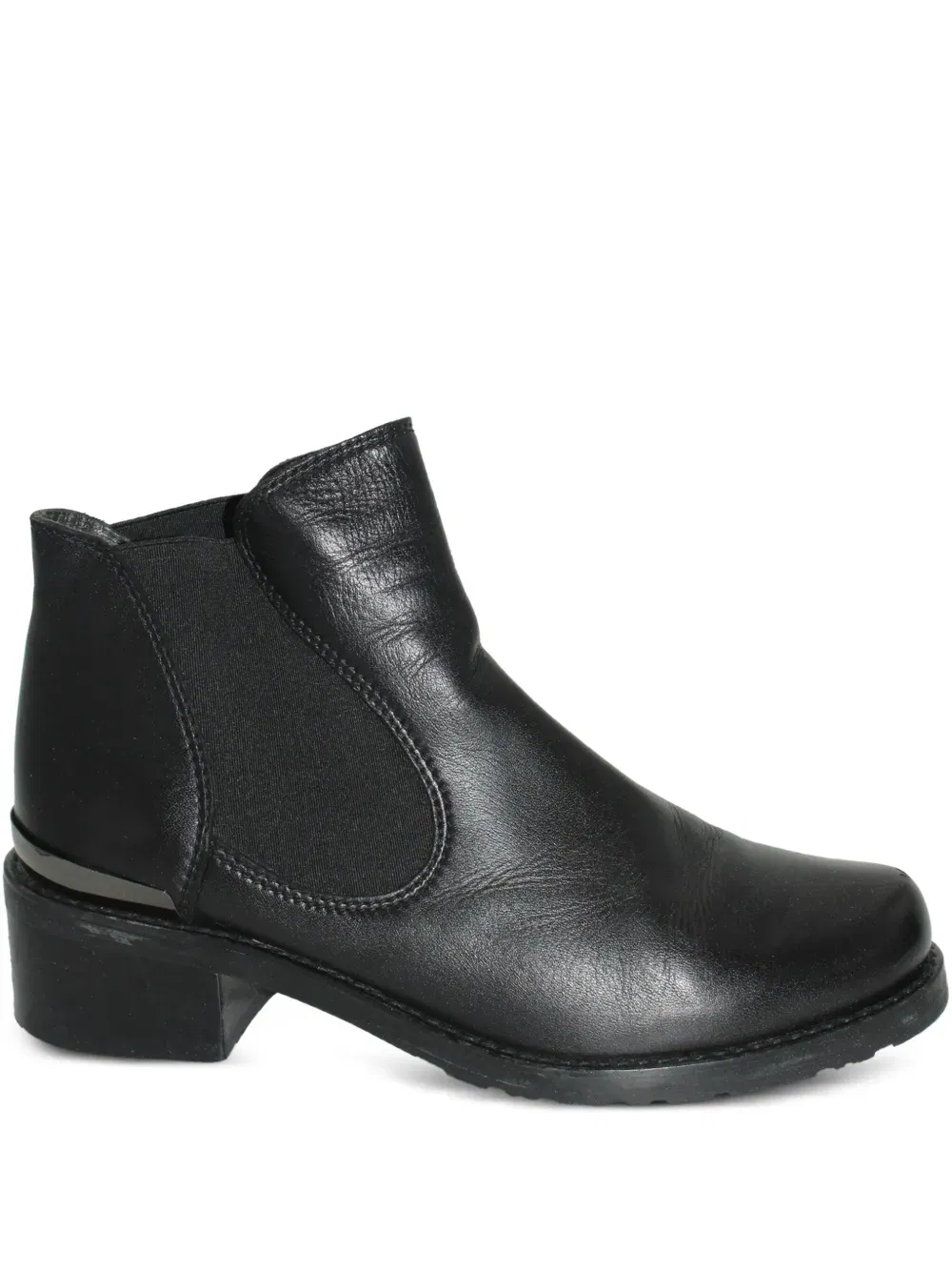 leather elastic-panel Chelsea boots