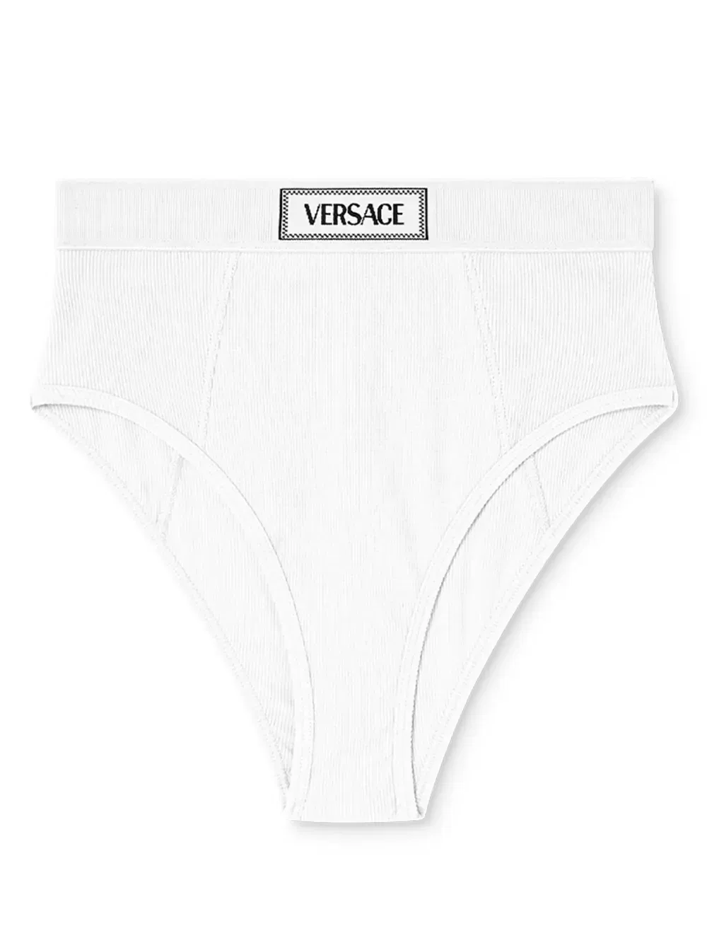 logo-waistband fine-ribbed briefs