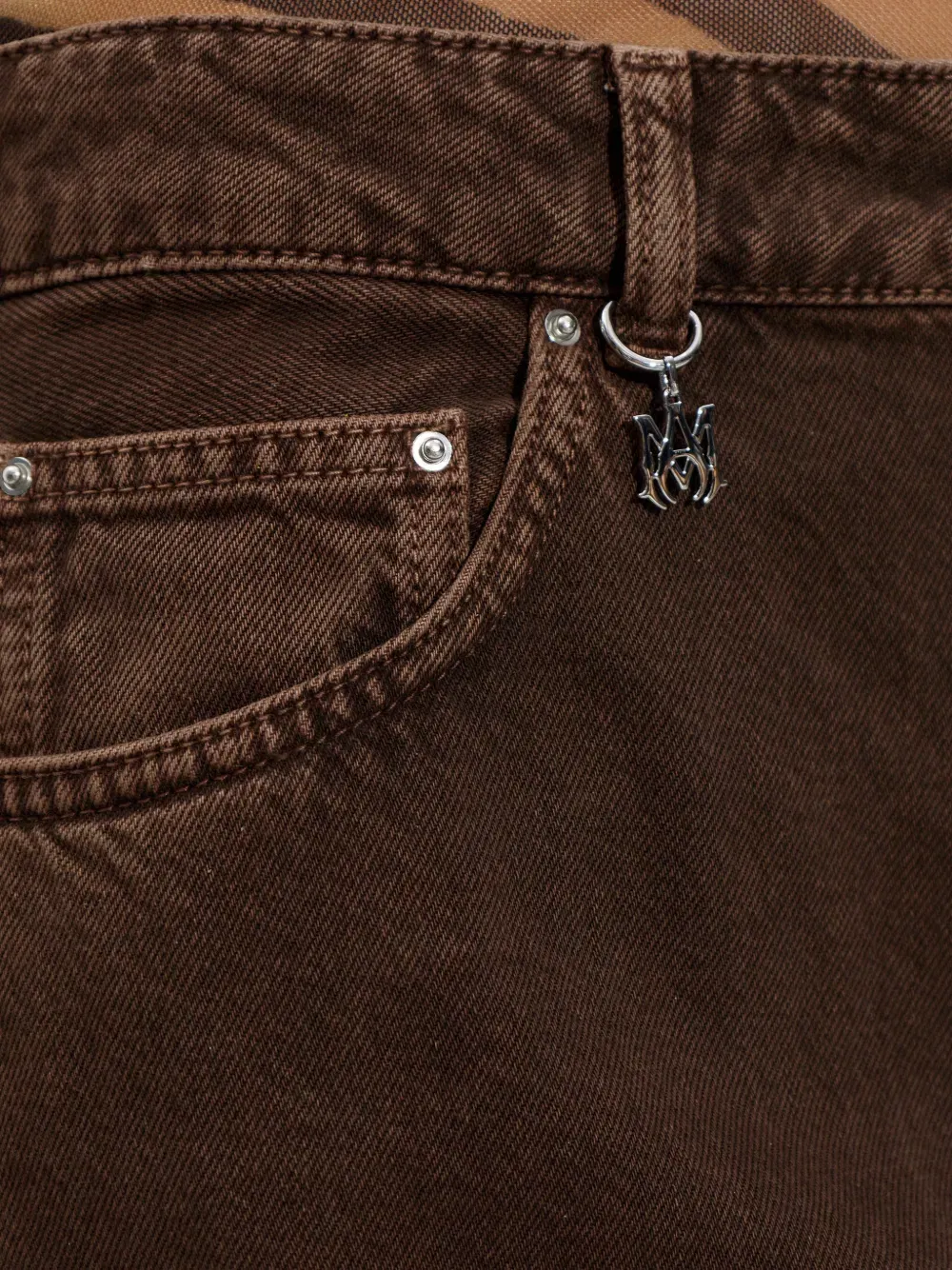 logo-charm jeans