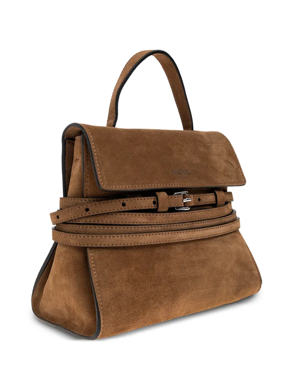 buckled top-handle tote bag