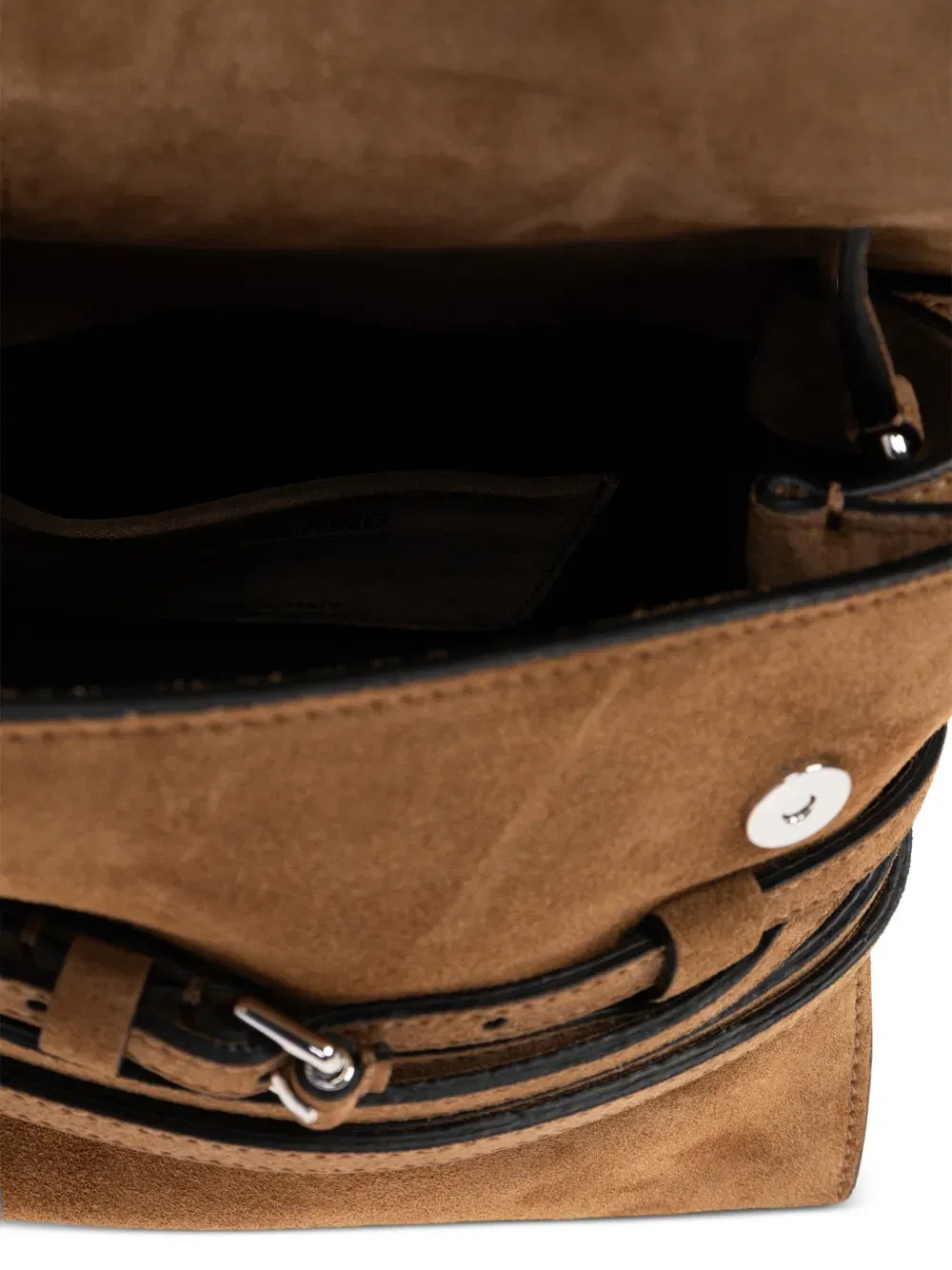 buckled top-handle tote bag