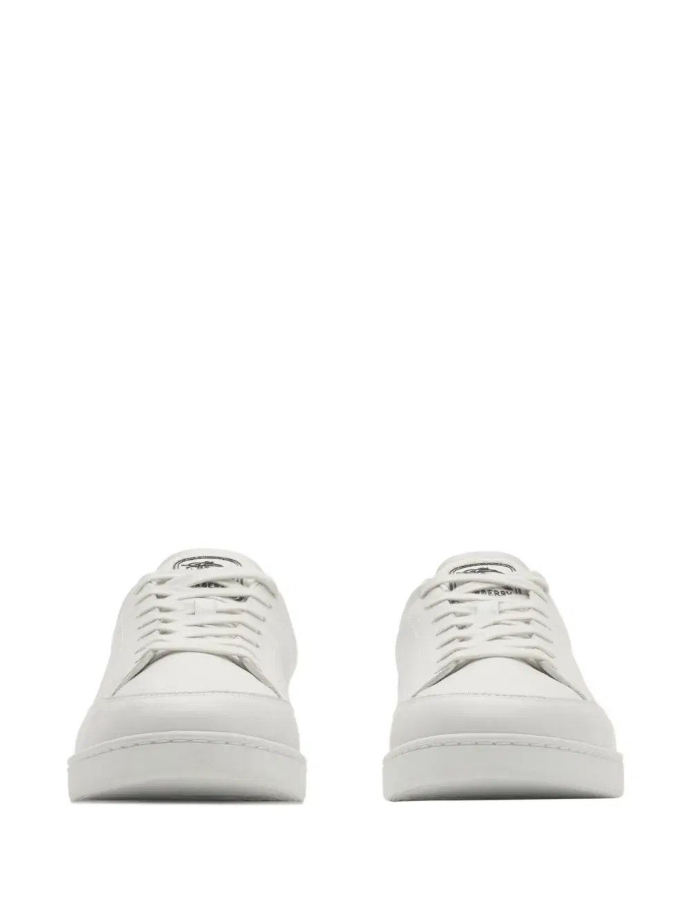 check leather sneakers