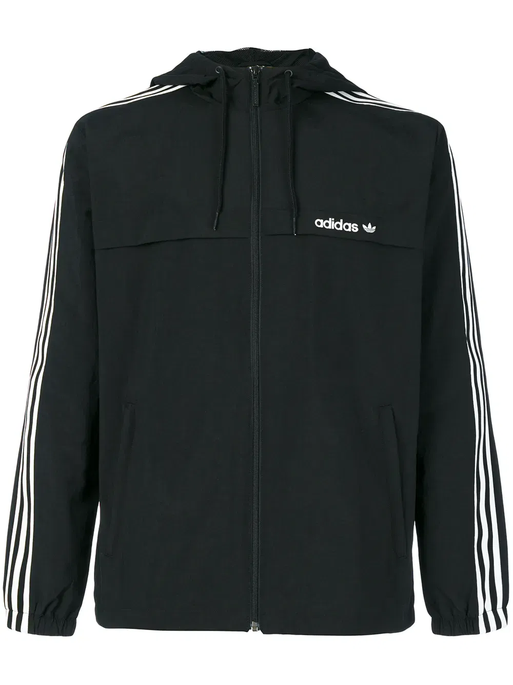 Adidas Originals three stripe windbreaker jacket