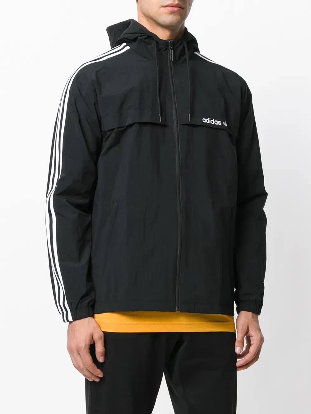 Adidas Originals three stripe windbreaker jacket