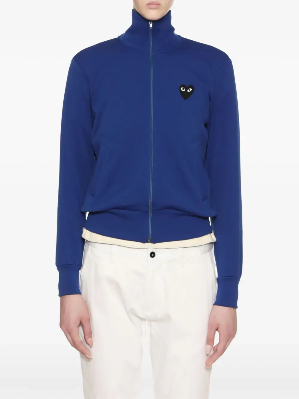 heart logo-patch track jacket