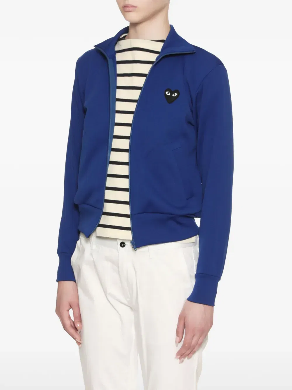 heart logo-patch track jacket