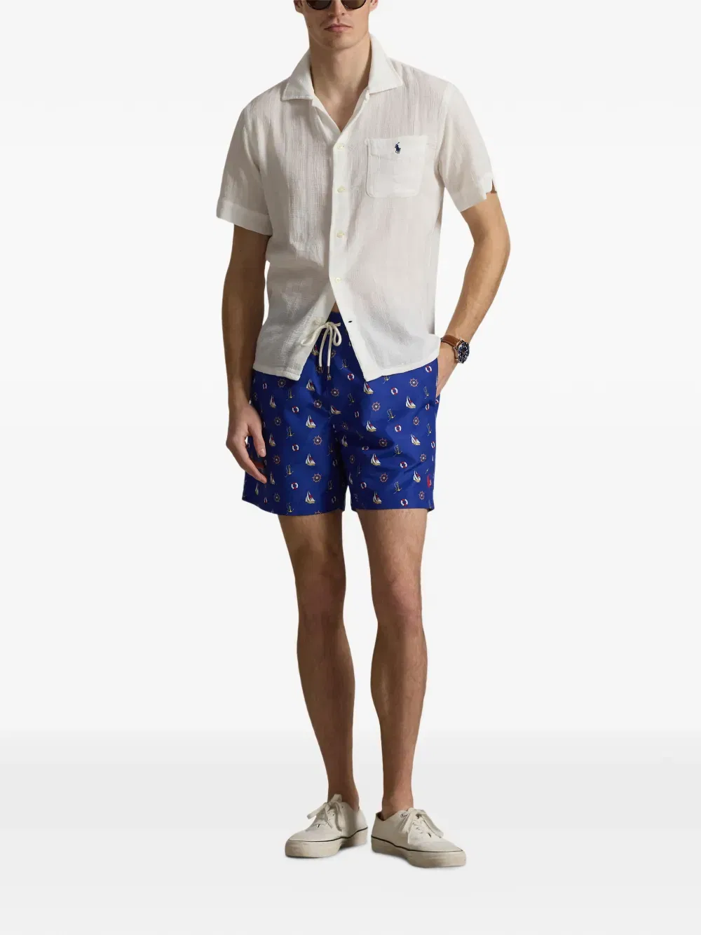 embroidered pocket shirt