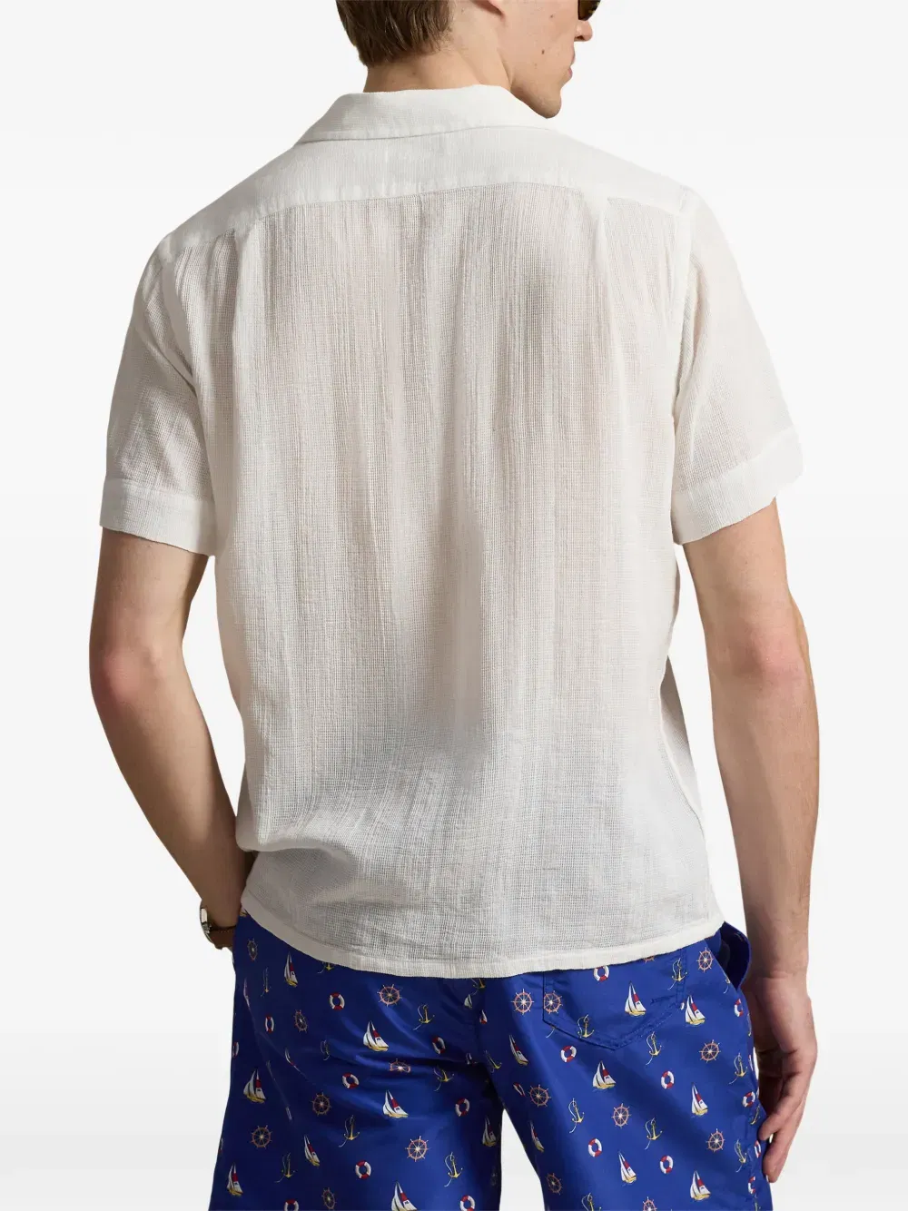 embroidered pocket shirt