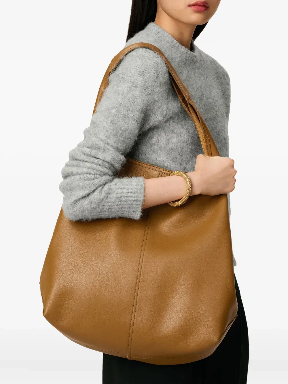 large Etienne leather hobo bag