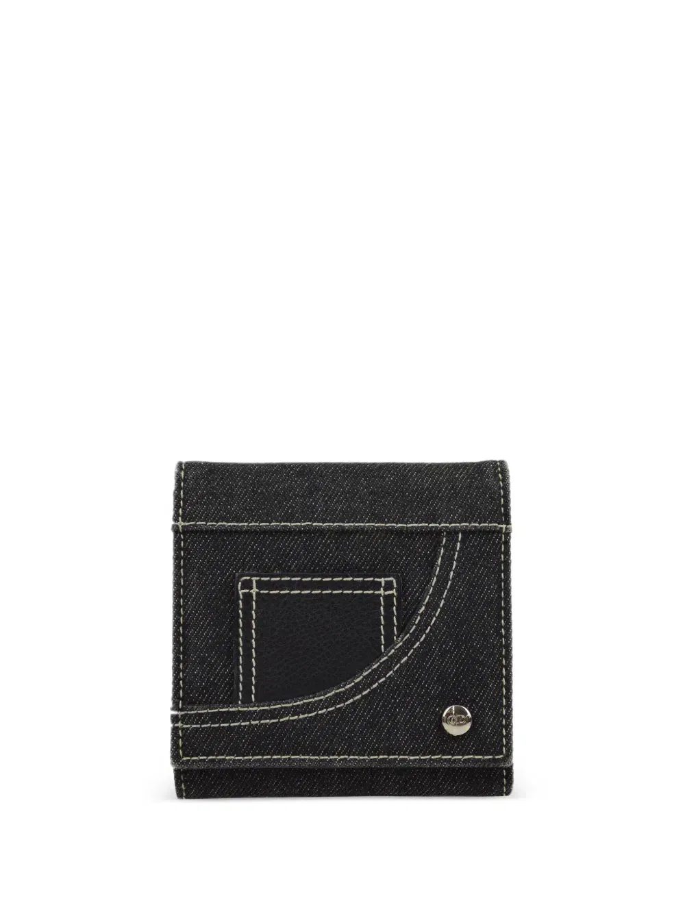 2001 denim tri-fold wallet