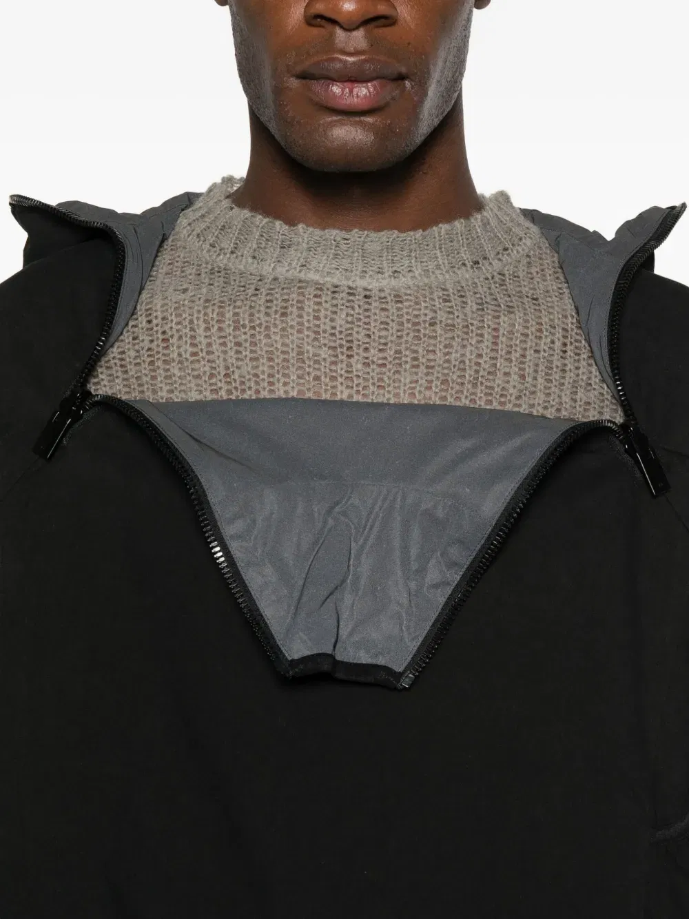 Interlucent reversible windbreaker