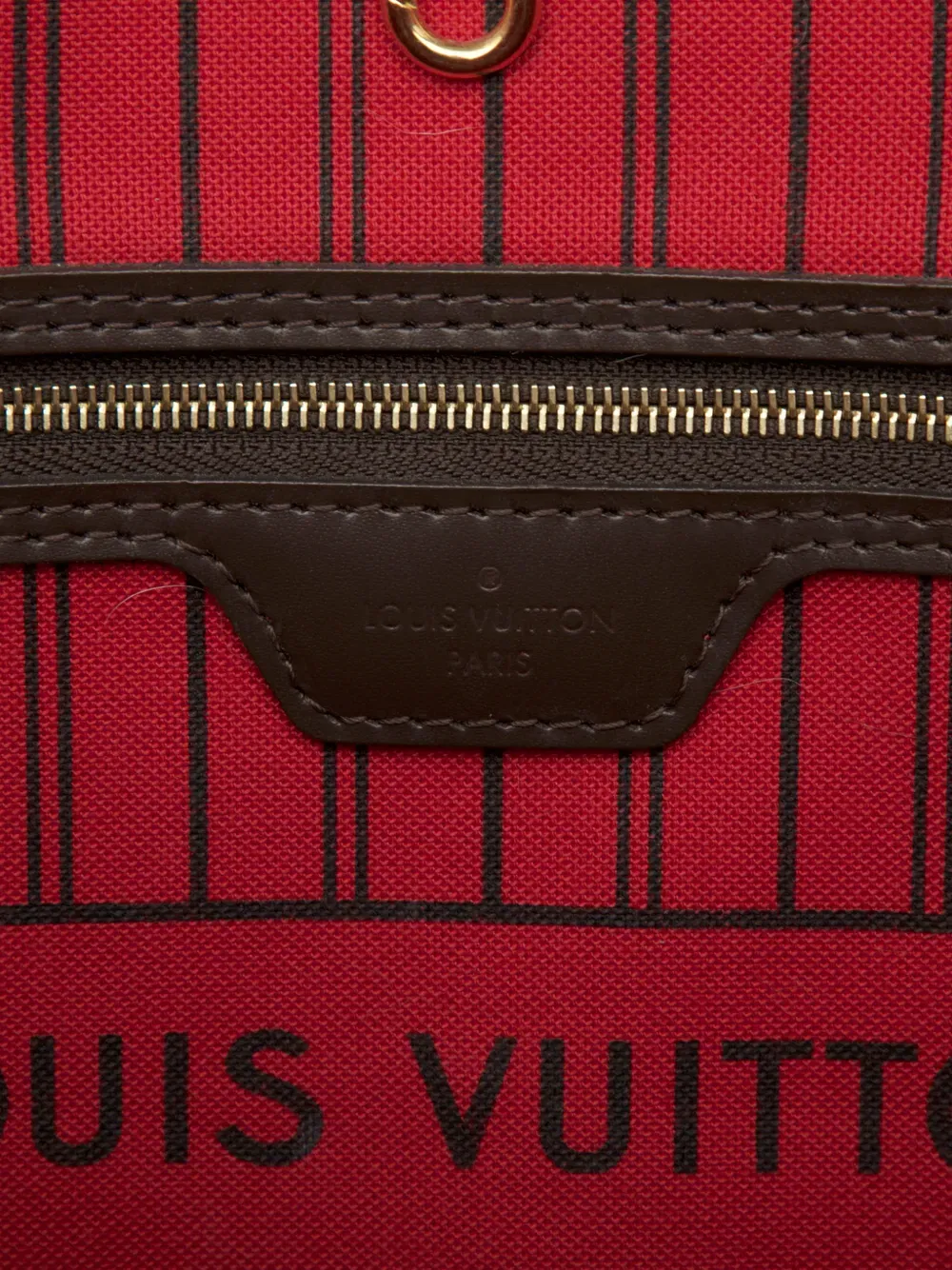 2015 Damier Ebene Neverfull MM tote bag
