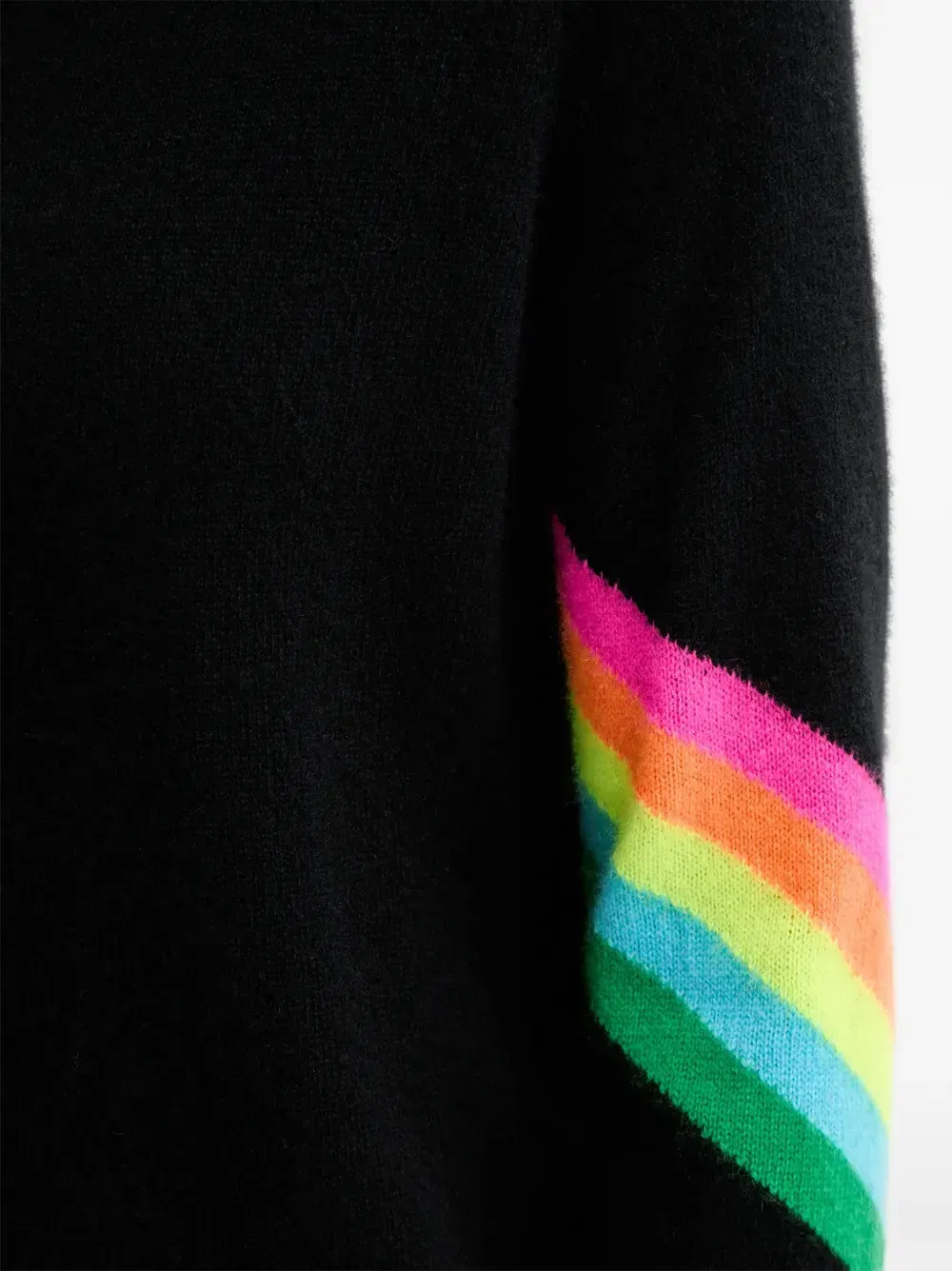 rainbow-graphic sweater