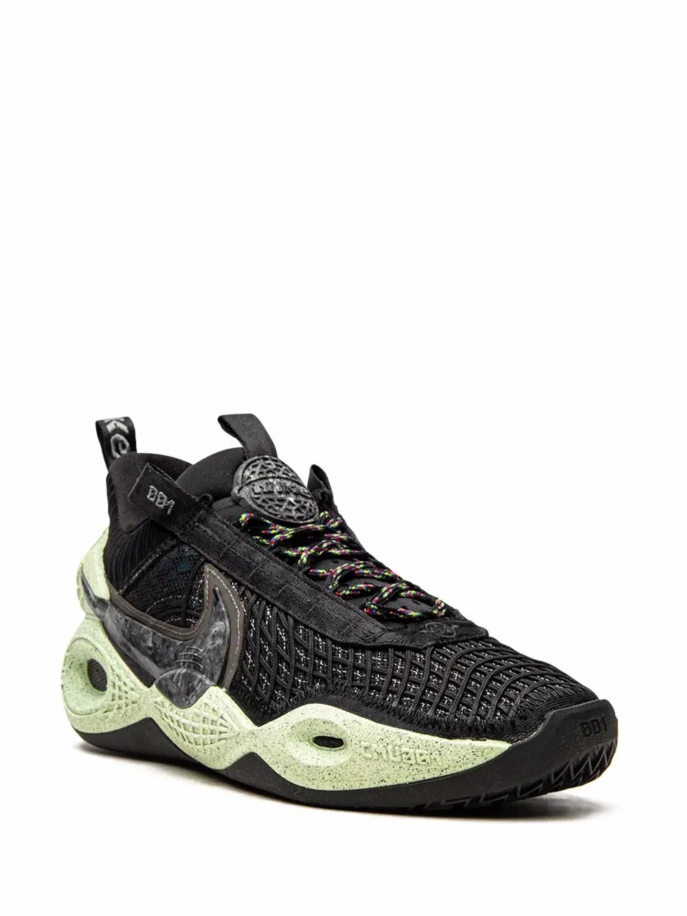 Cosmic Unity "Green Glow" sneakers