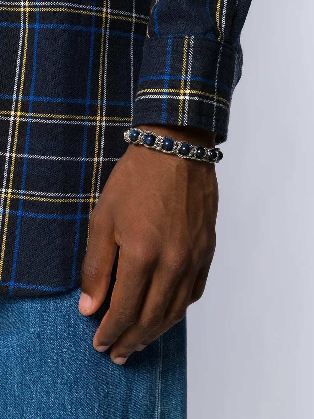 beaded chain bracelet