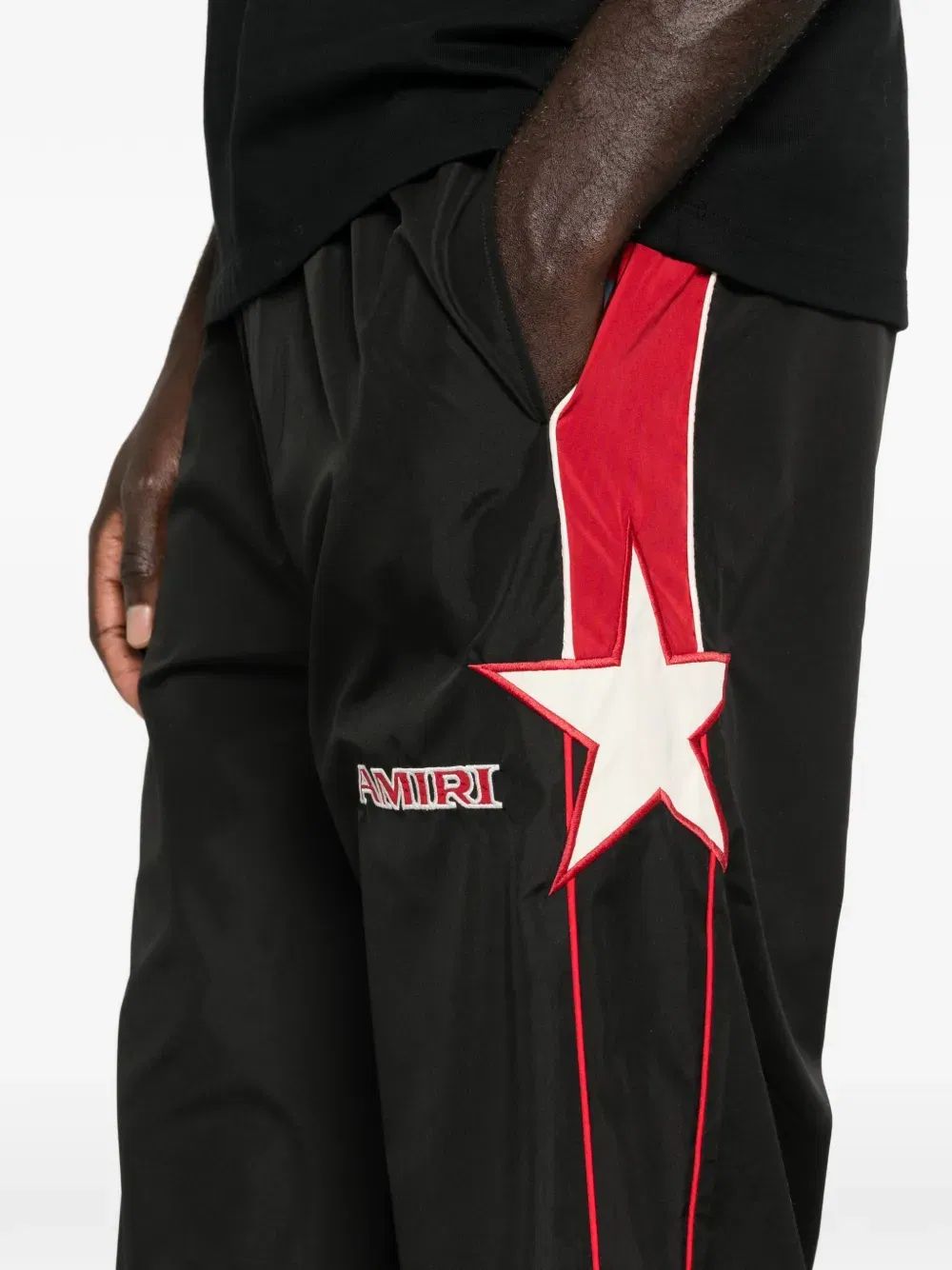 star panelled track pants