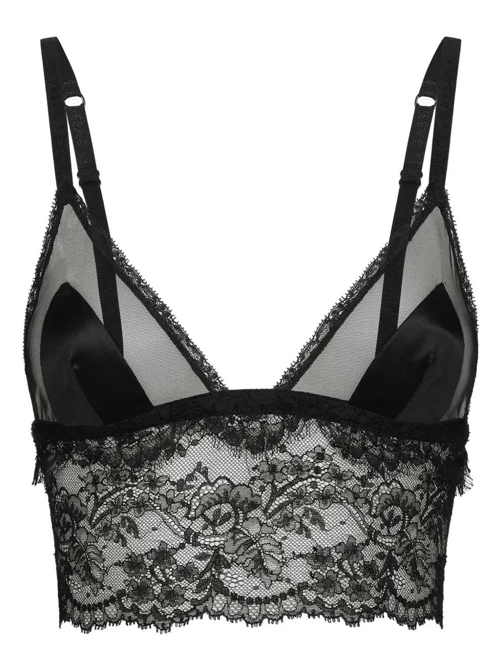lace longline bralette