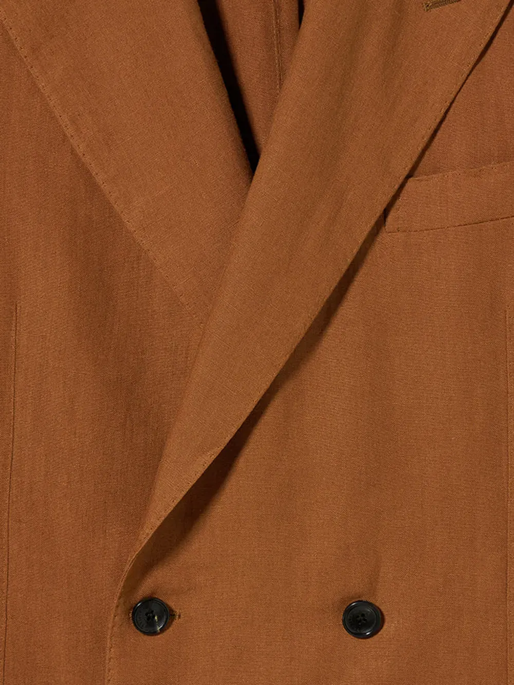Marcello double-breasted linen suit