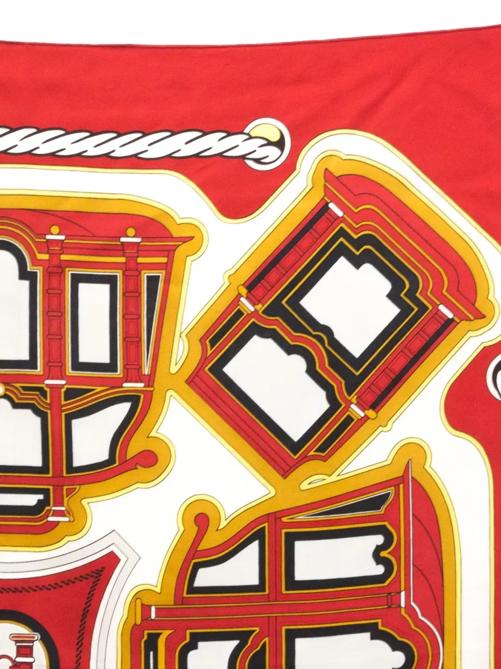 1980s Les Berlines silk scarf
