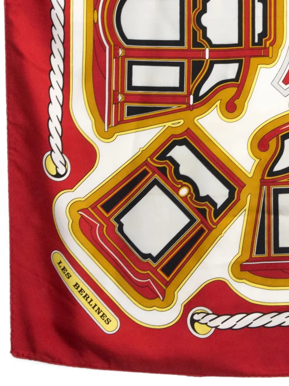 1980s Les Berlines silk scarf