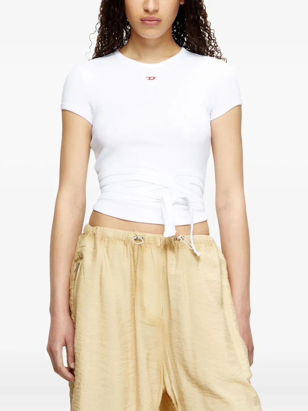 T-Bunny-Tail knot-detail T-Shirt