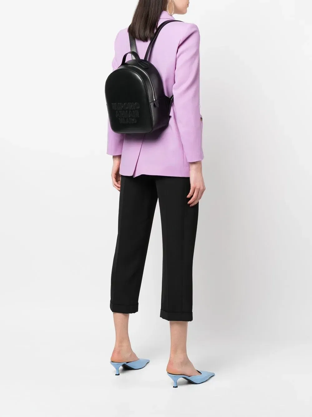 embroidered logo backpack