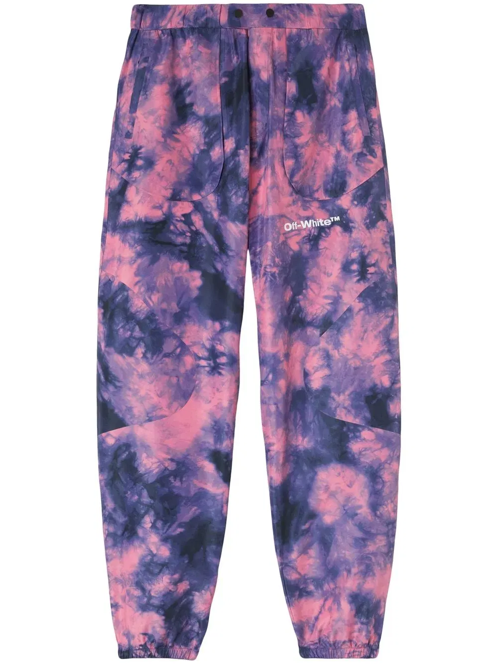 tie-dye logo ski trousers