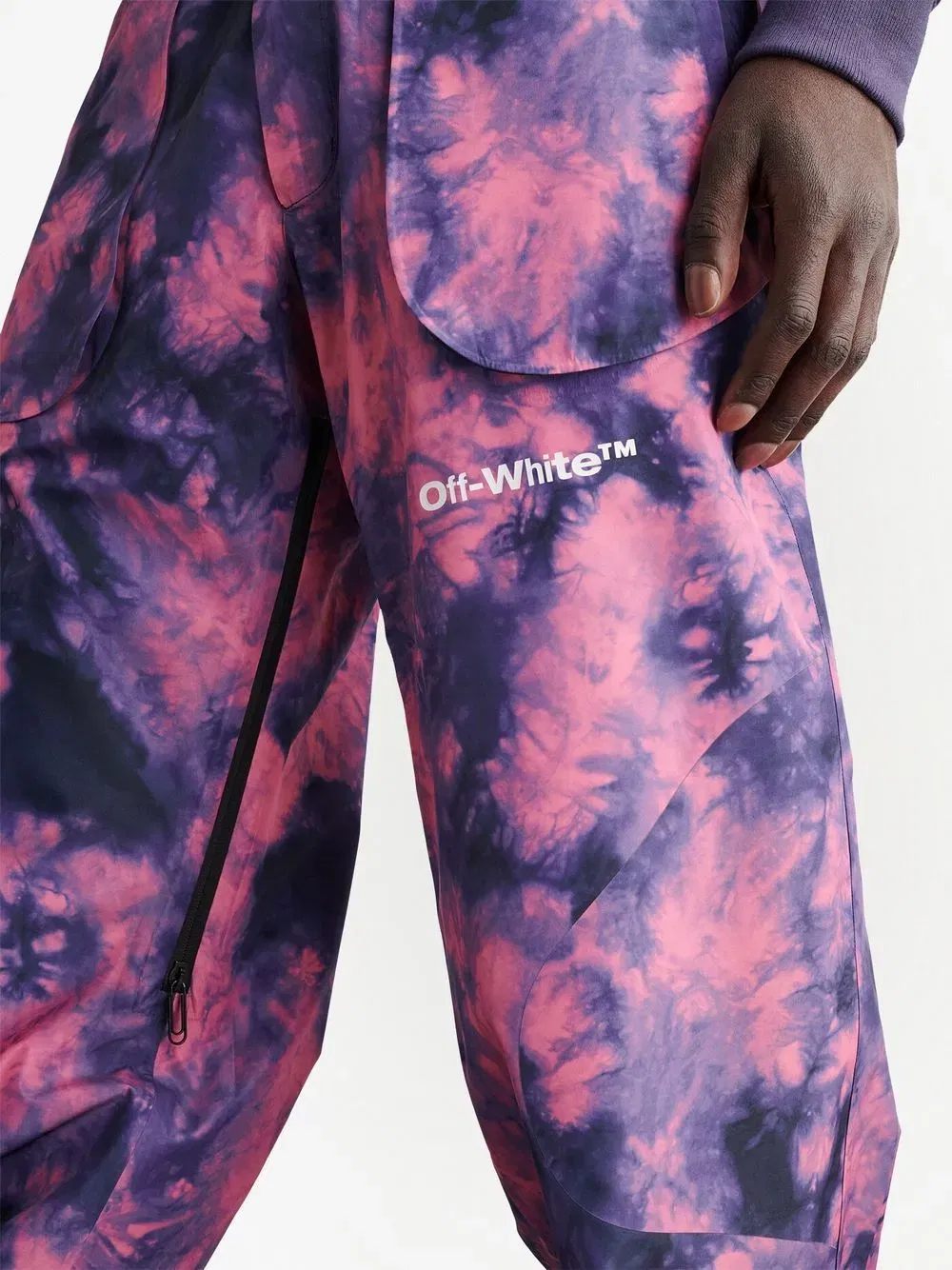 tie-dye logo ski trousers