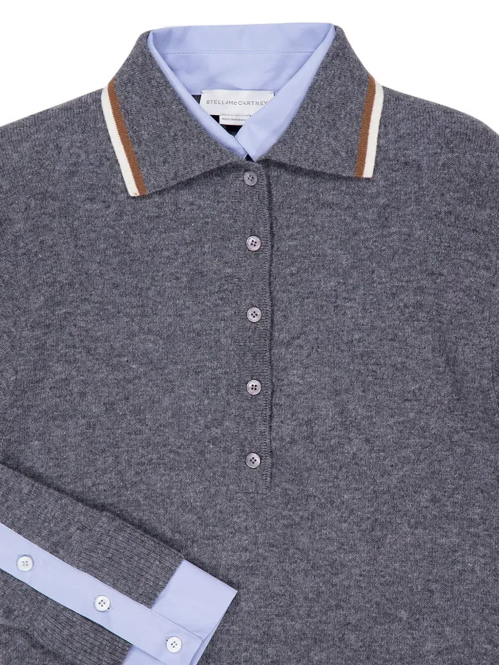 melange polo top