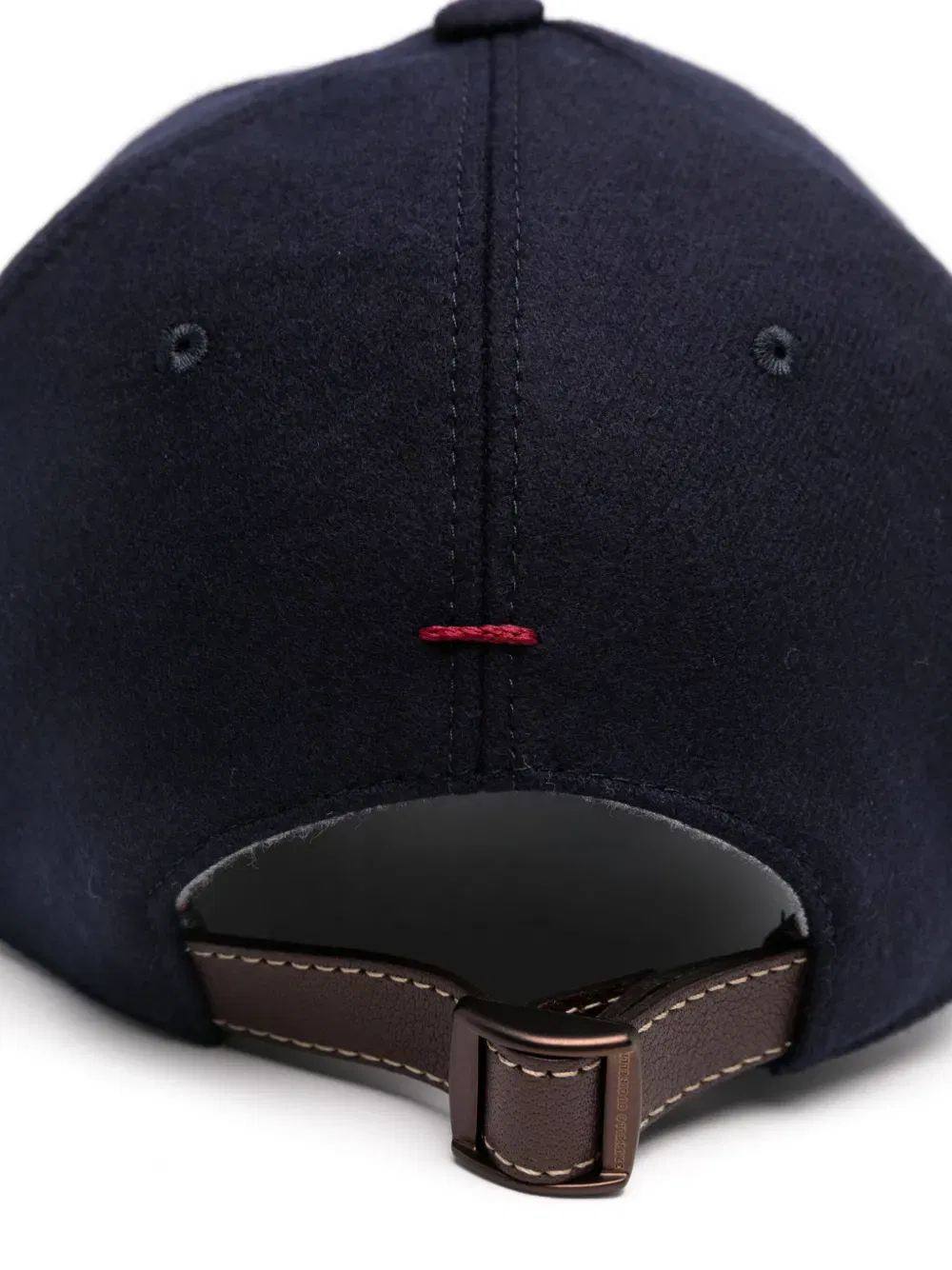 logo-embroidered flannel cap