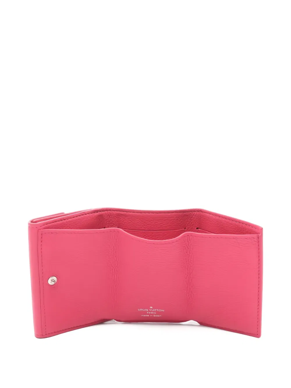2020 mini Portefeuil lock trifold leather wallet
