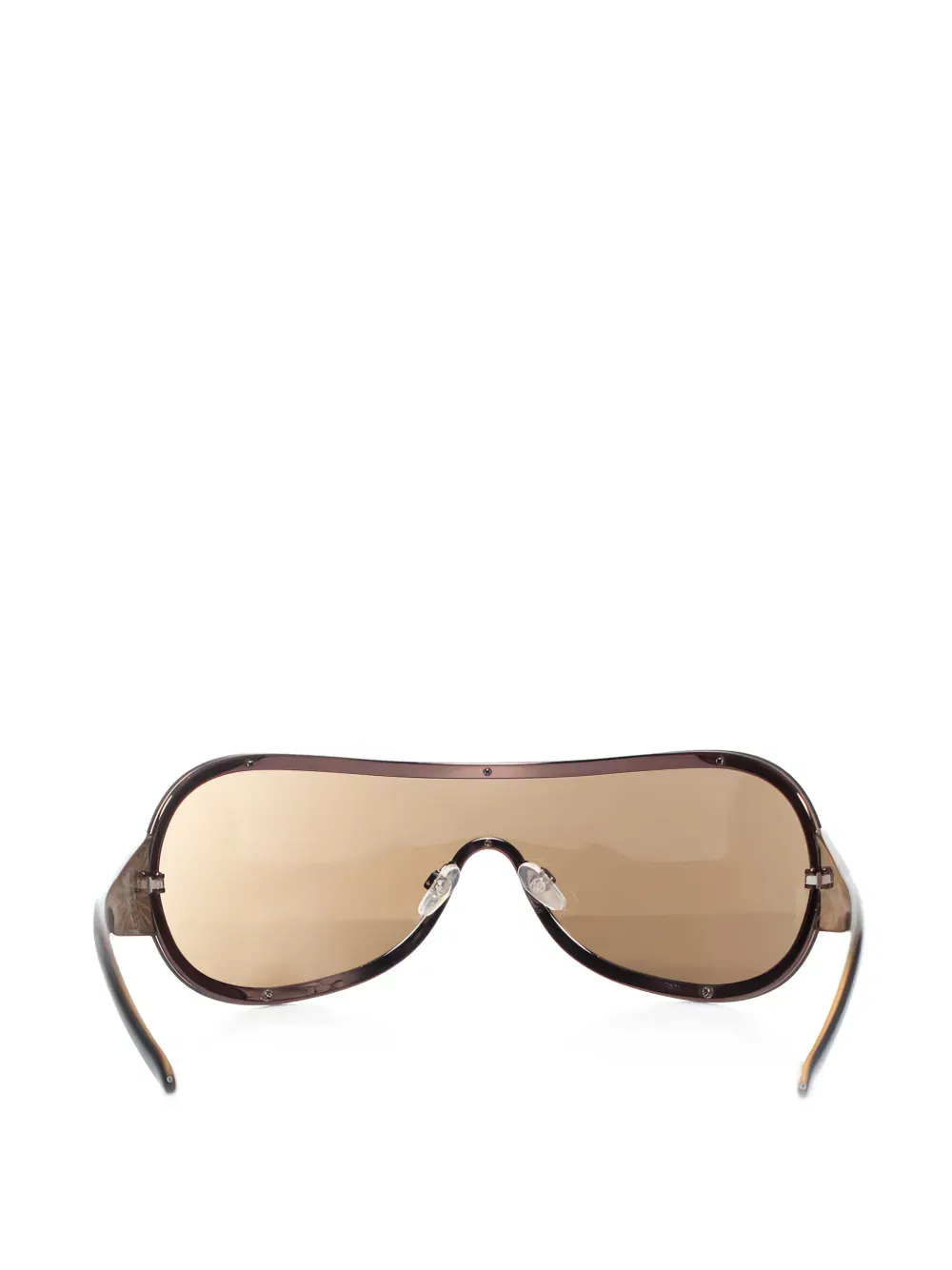 shield embellished logo sunglasses