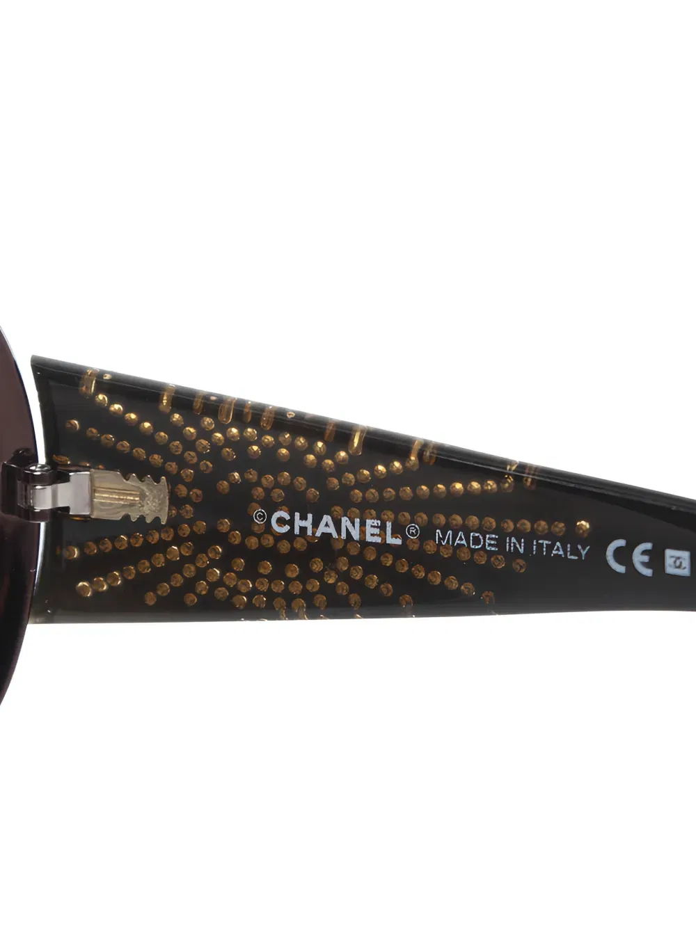 shield embellished logo sunglasses