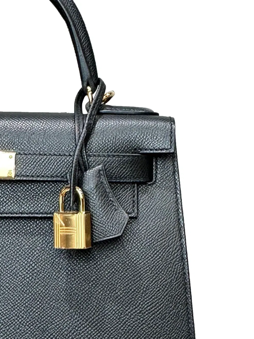 2024 Kelly Sellier 28 Epsom gold-hardware handbag