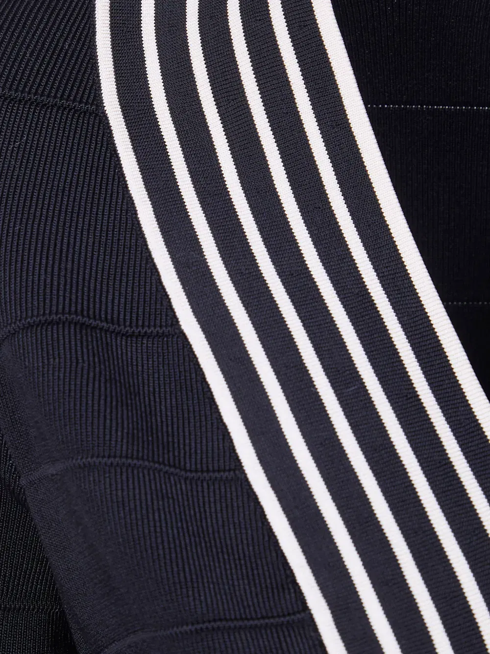 stripe button sweater