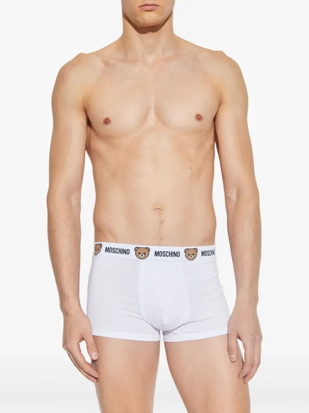 logo bear-detail cotton boxers (pack of two)